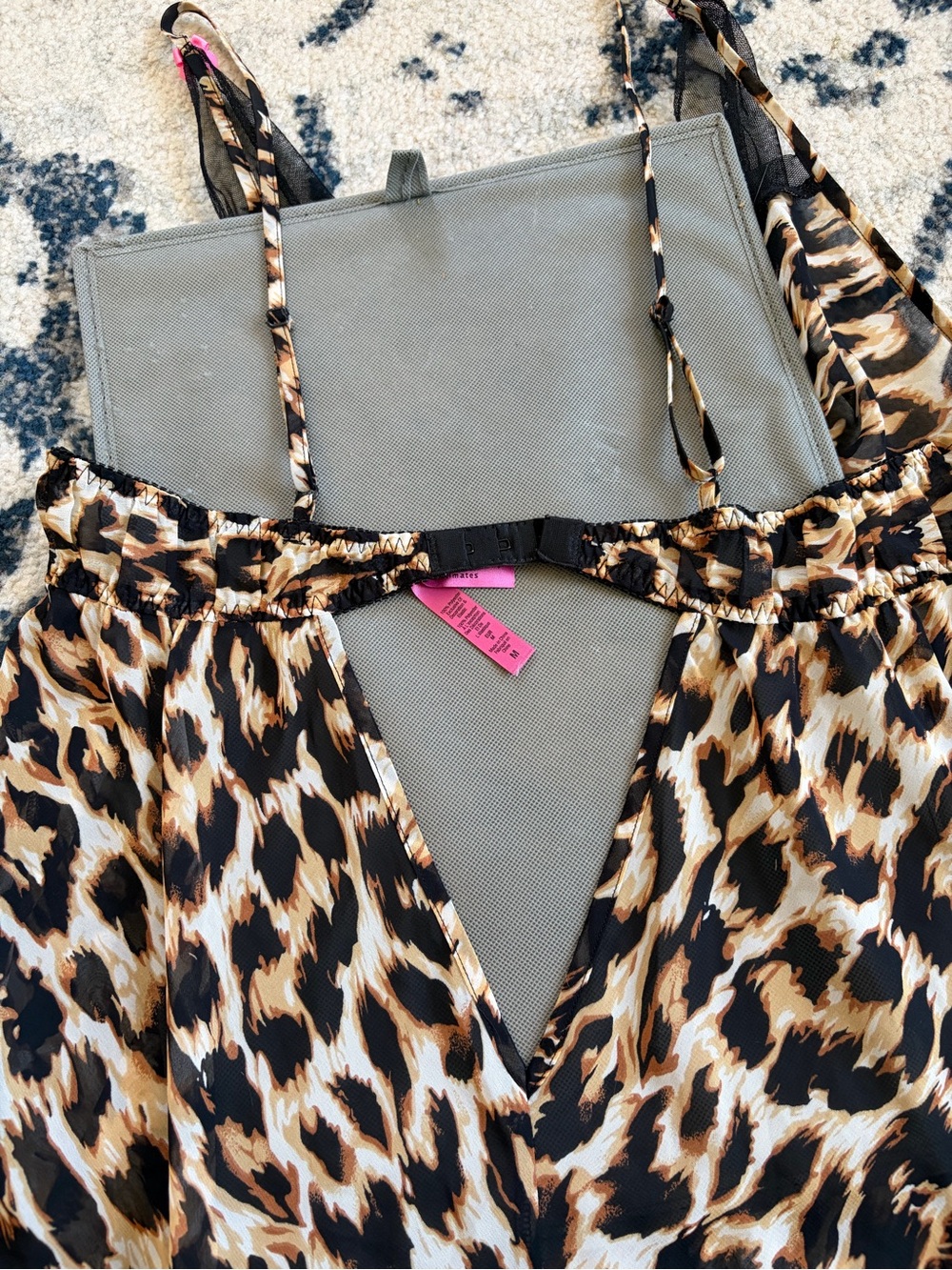 Betsy Johnson Animal Print Slip Dress MEDIUM - Picture 5 of 9
